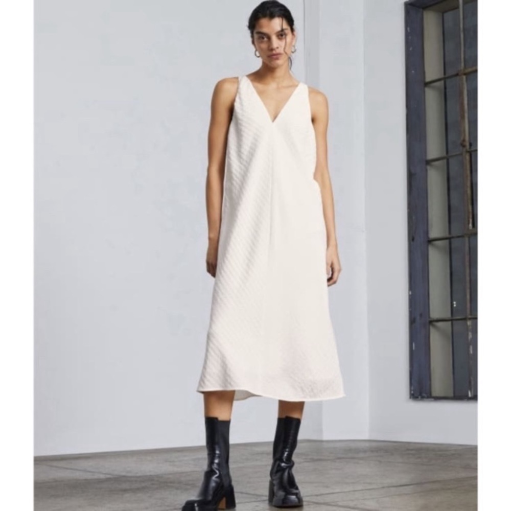 EVERLANE The City Stripe Midi Dress